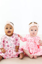 You Make Me Happy 3/4 Sleeve Twirl Bodysuit - Blissfully Lavender BoutiqueMila & Rose ®