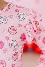 You Make Me Happy Long Sleeve Ruffle Tee - Blissfully Lavender BoutiqueMila & Rose ®