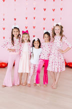 You Make Me Happy Long Sleeve Ruffle Tee - Blissfully Lavender BoutiqueMila & Rose ®