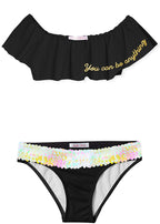 You Can Be Anything Black Bikini – Sequin Belt