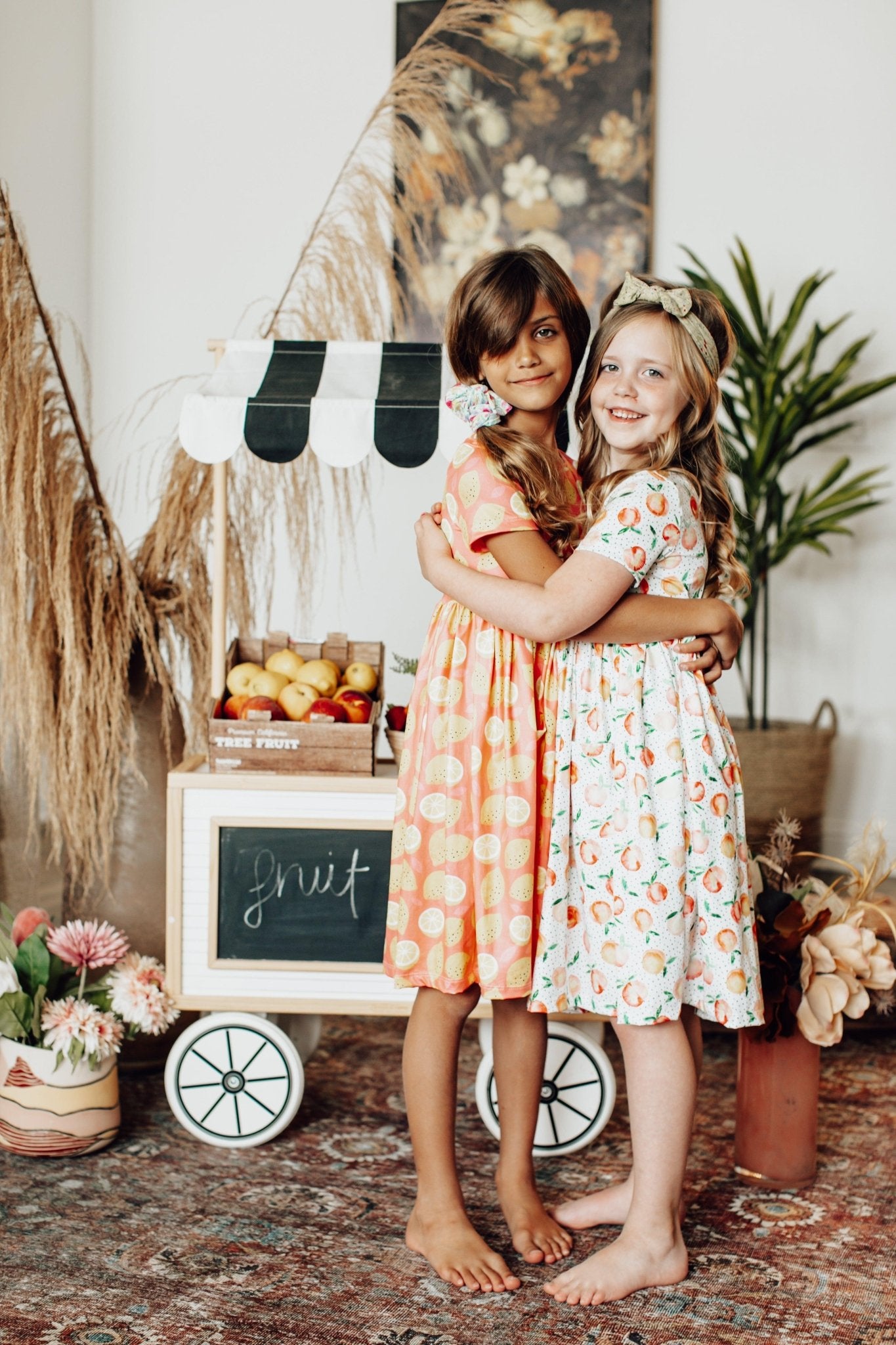 You're a Peach Short Sleeve Pocket Twirl Dress - Blissfully Lavender BoutiqueMila & Rose ®