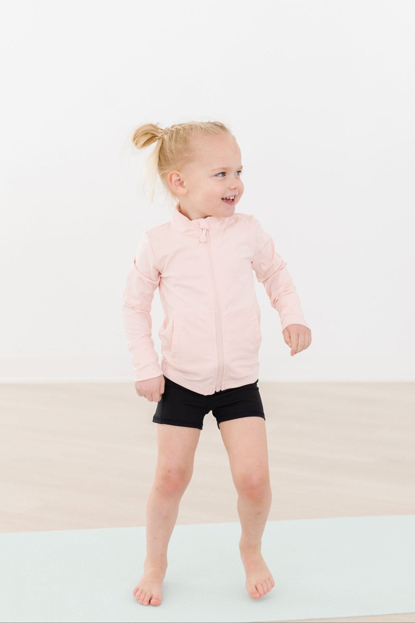 Zen Pink Full - Zip Ruffle Active Jacket - Blissfully Lavender BoutiqueMila & Rose ®