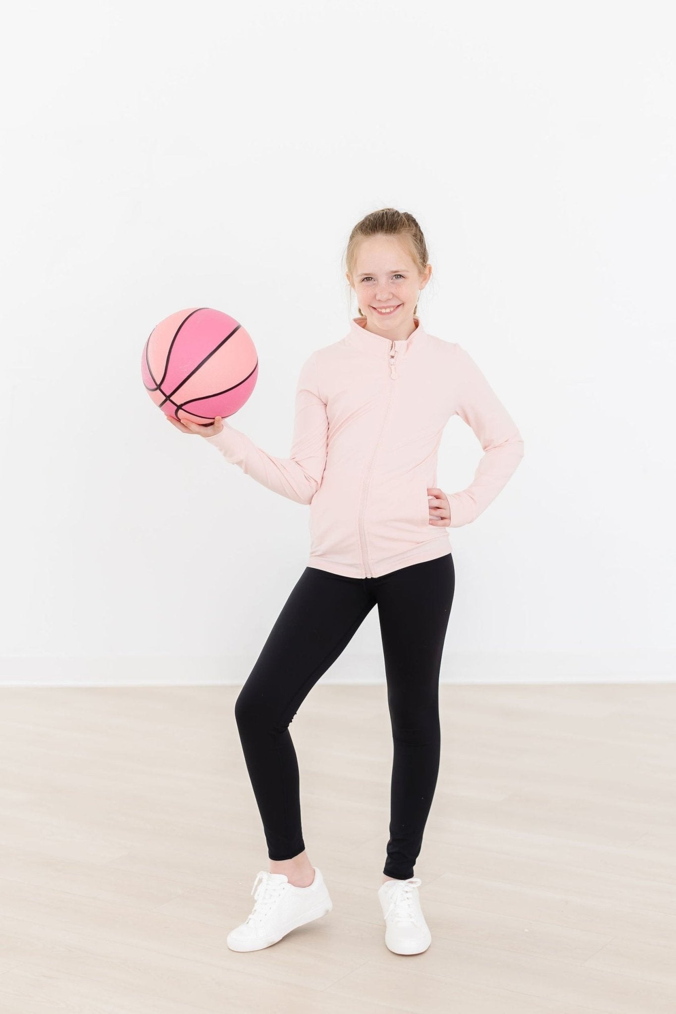 Zen Pink Full - Zip Ruffle Active Jacket - Blissfully Lavender BoutiqueMila & Rose ®