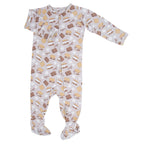 S'mores Zipper Pajama Baby Footie