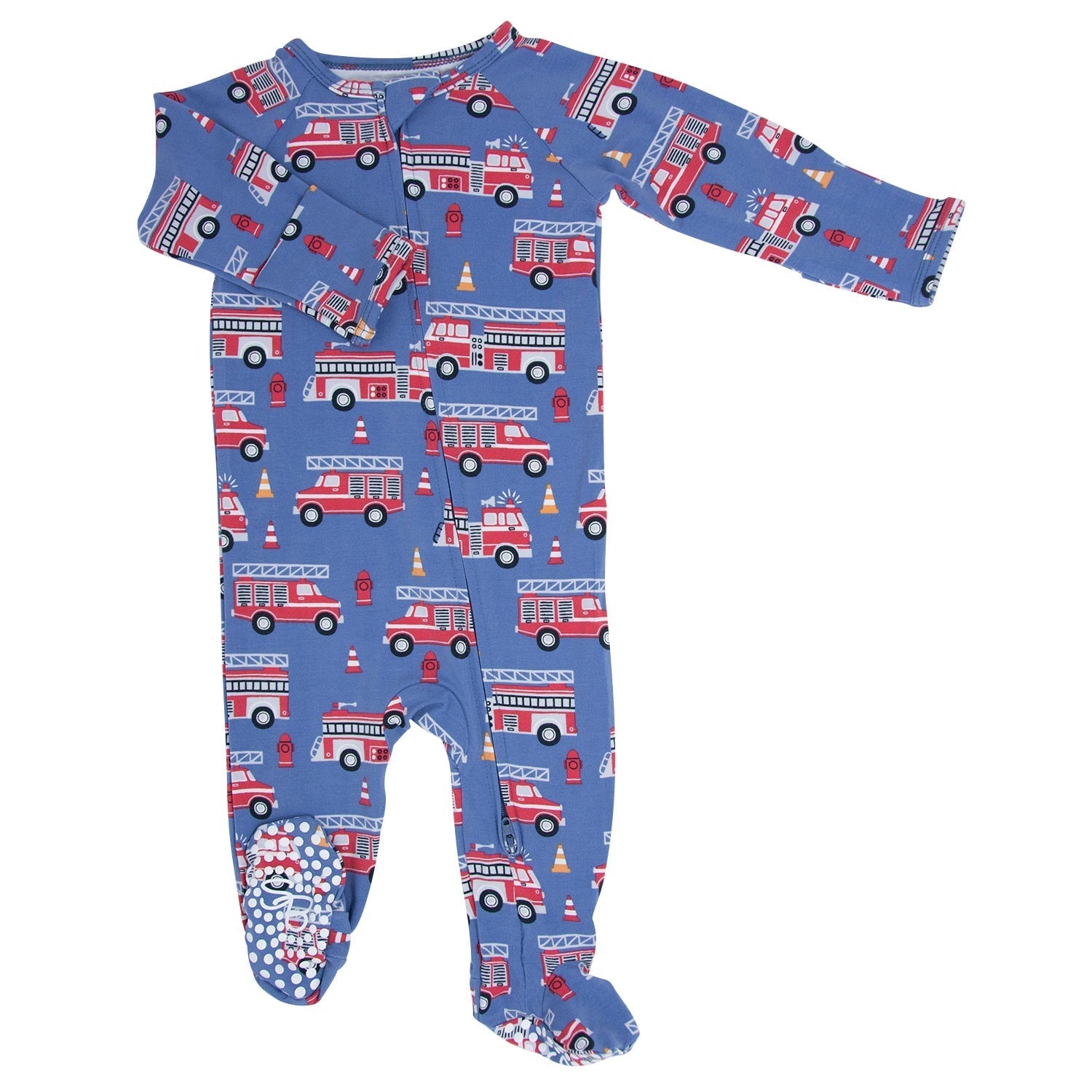 Baby Boy Cameron Zipper Pajama Footie
