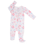 Zipper Footie - Peony Pink