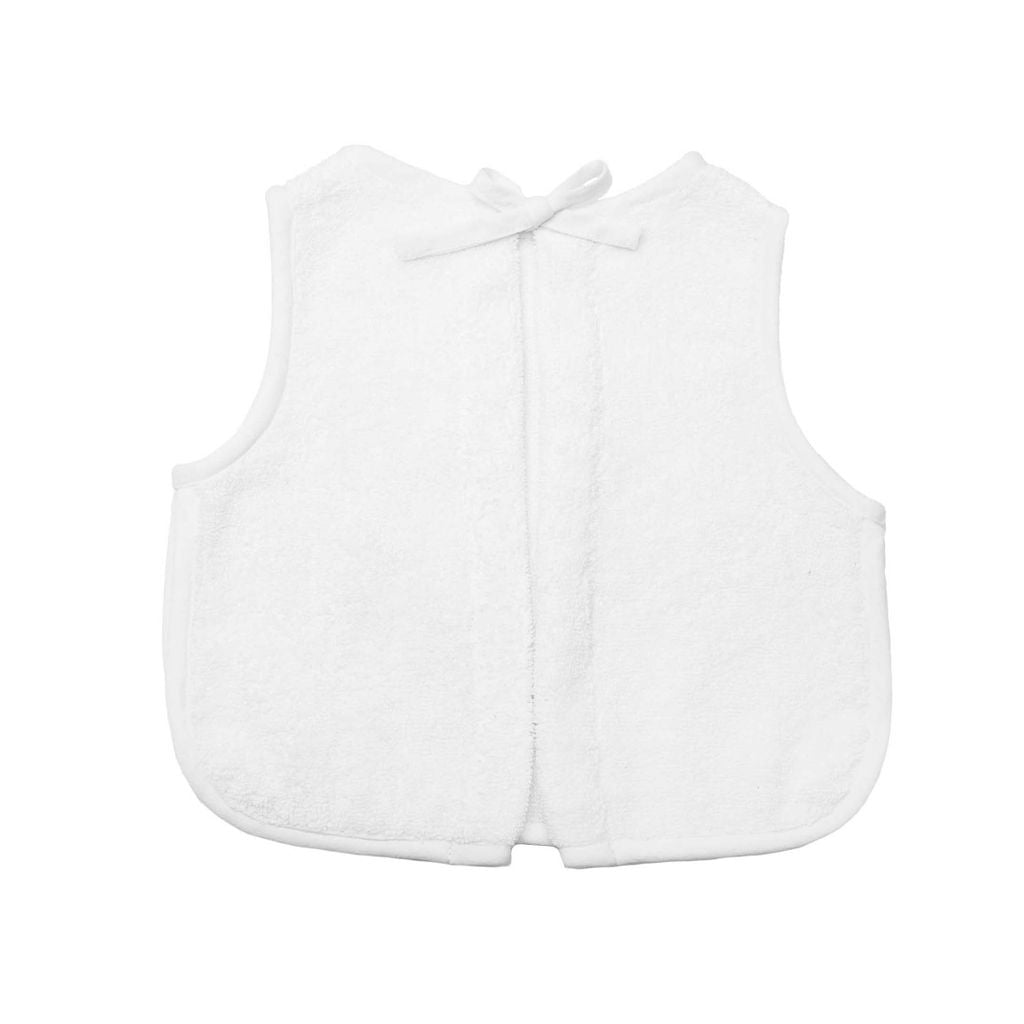 Baby Apron Bib | White Linen