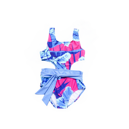 Girls Cape Juniper One Piece Swimsuit
