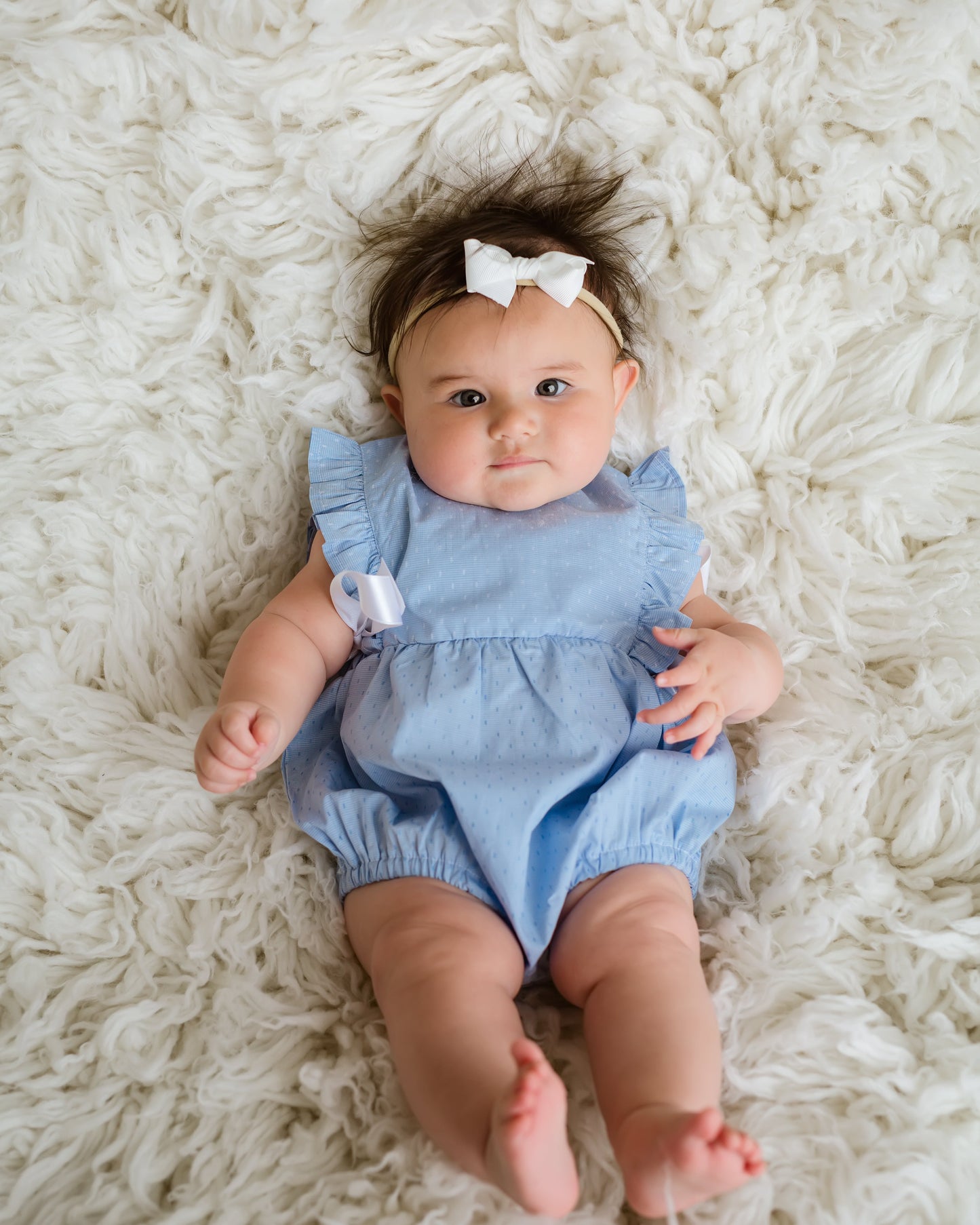 Baby Girls Anto Pima Cotton Bubble Romper