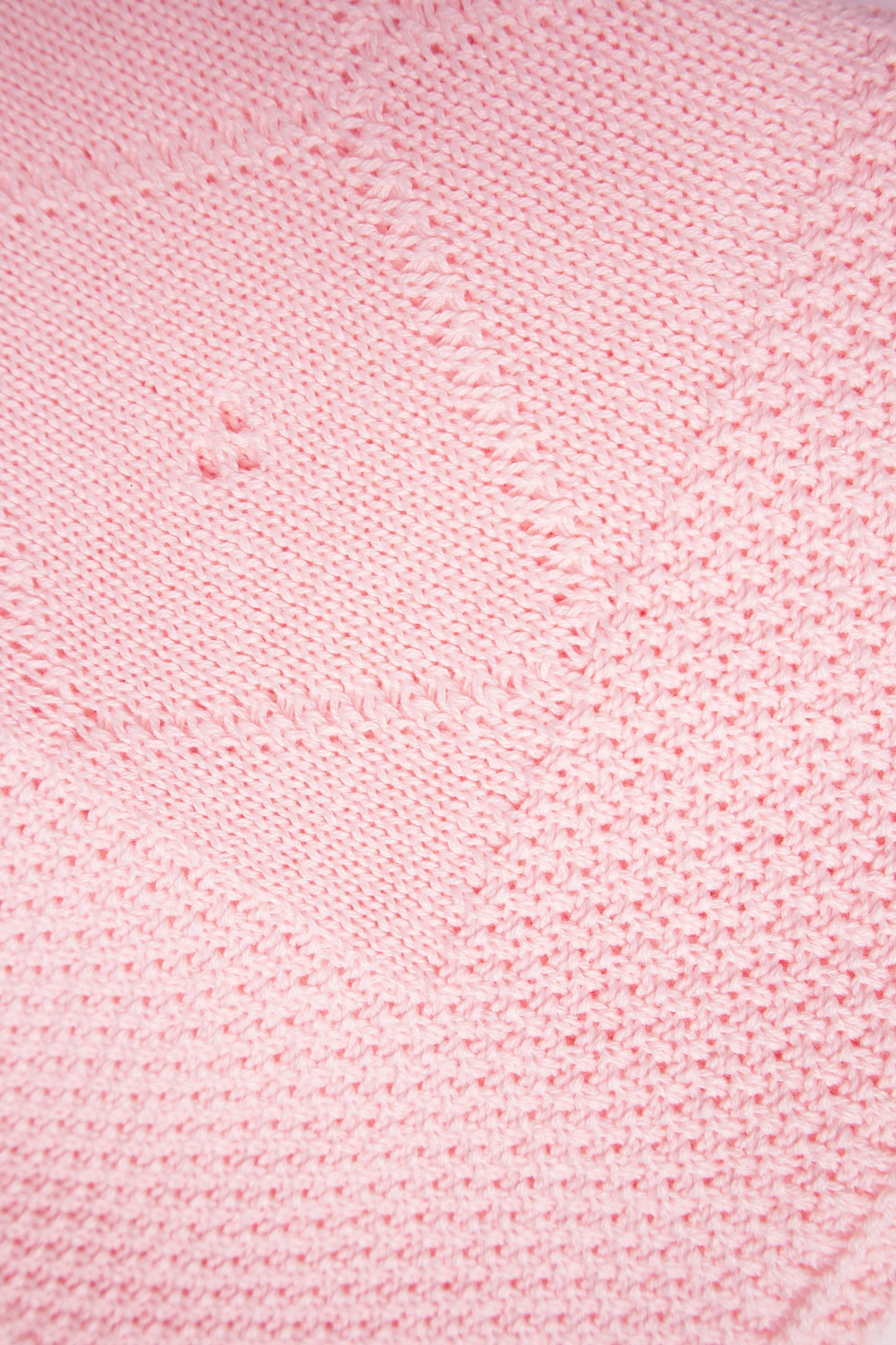 Classic Knit Receiving Blanket, Pink