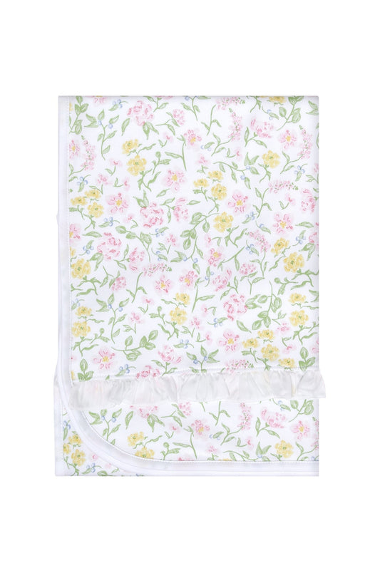 Baby Girl Berry Wildflowers Blanket