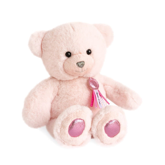 Pink Charming Teddy Bear with Glitter Accents