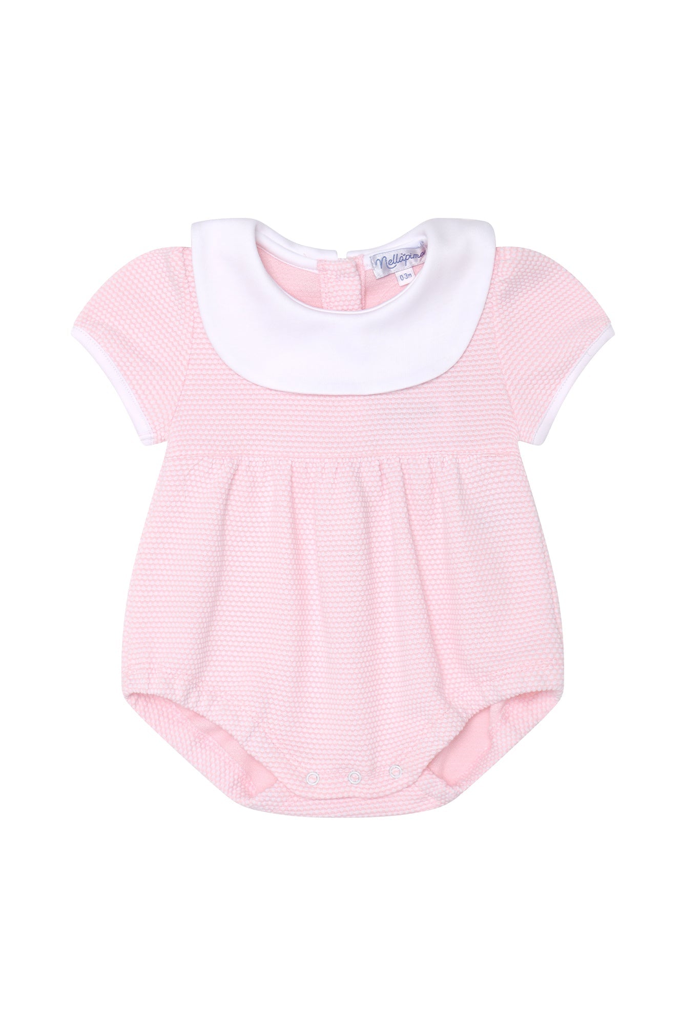 Pink Bubble Pima Cotton Baby Bubble Romper