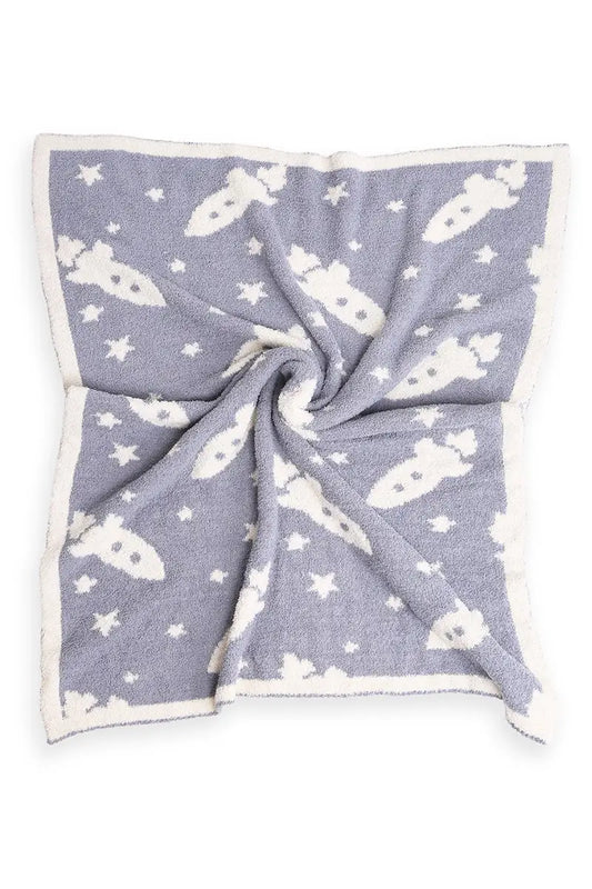 Rocket Luxe Soft Throw Baby Blanket