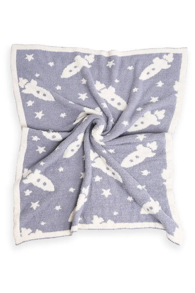 Rocket Luxe Soft Throw Baby Blanket