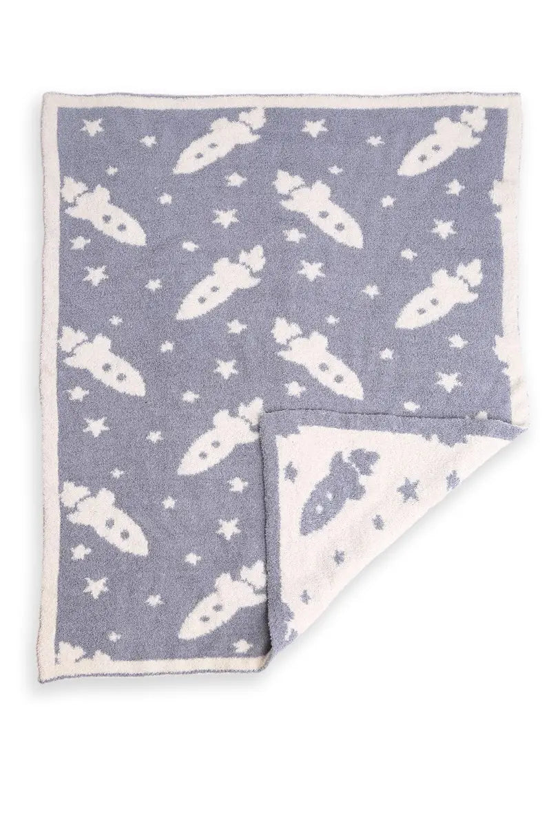Rocket Luxe Soft Throw Baby Blanket