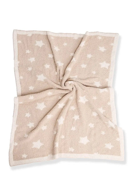 Star Print Luxe Soft Throw Baby Blanket