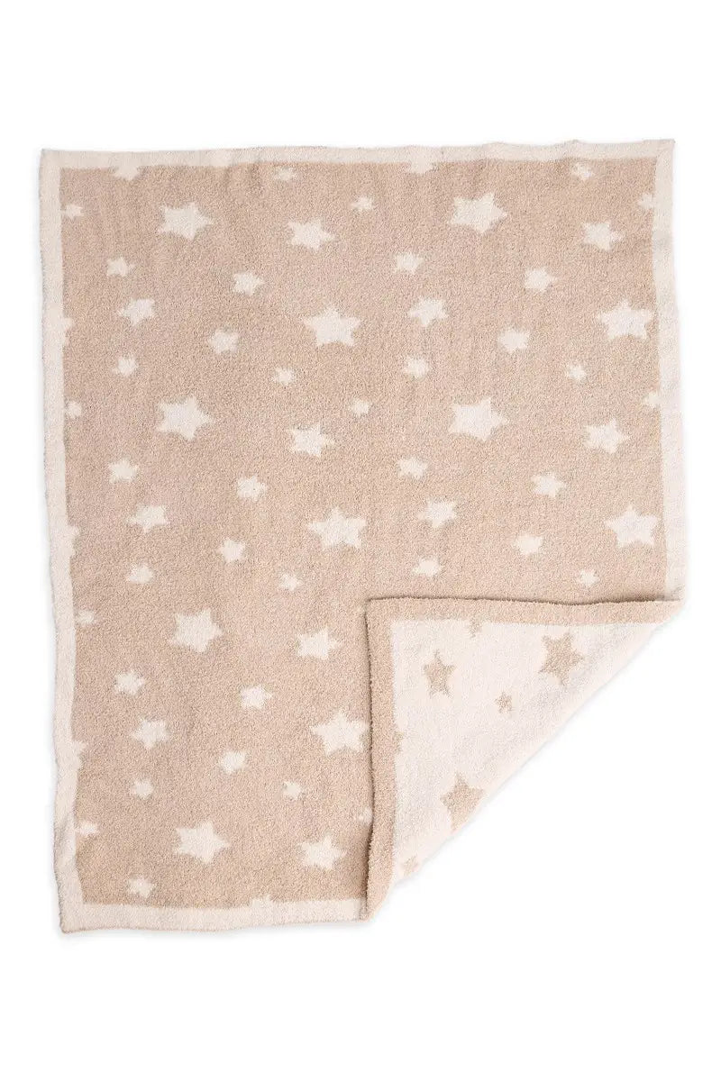 Star Print Luxe Soft Throw Baby Blanket