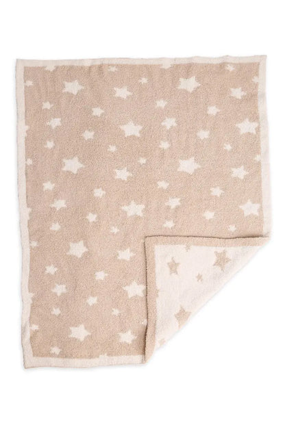 Star Print Luxe Soft Throw Baby Blanket