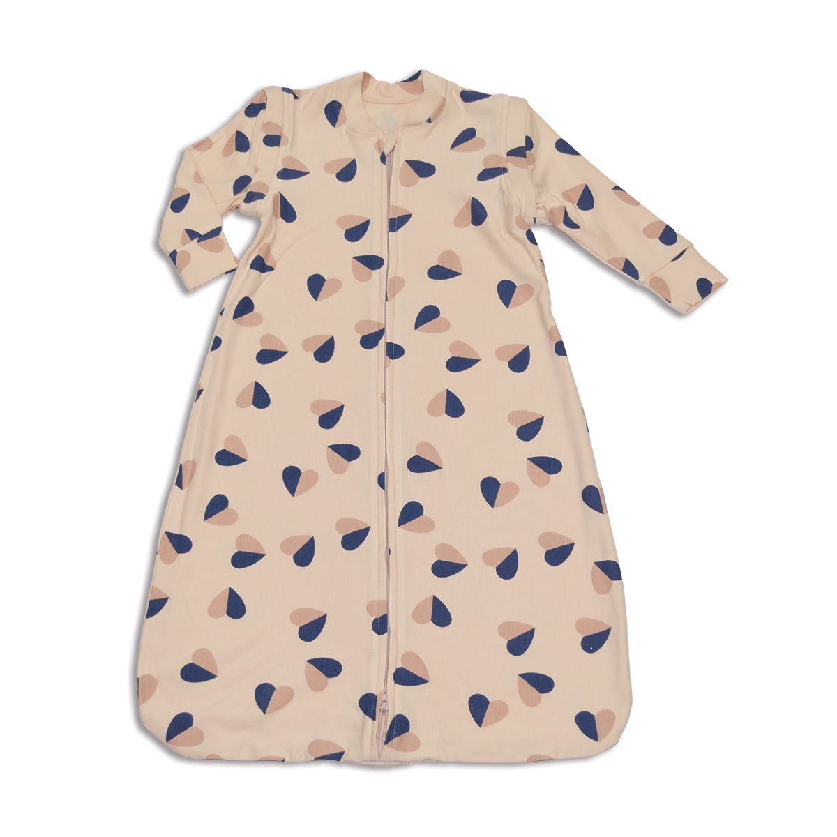 Bamboo Fleece Sleeping Sack w/Detachable Sleeves (Heart Flutter Print) 0.5 Tog