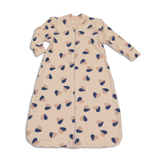 Bamboo Fleece Sleeping Sack w/Detachable Sleeves (Heart Flutter Print) 0.5 Tog