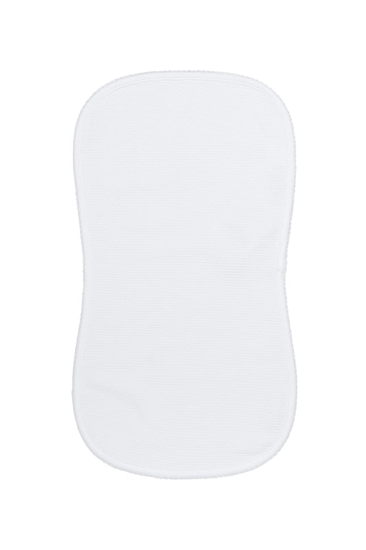White Bubble Baby Pima Cotton Burp Cloth