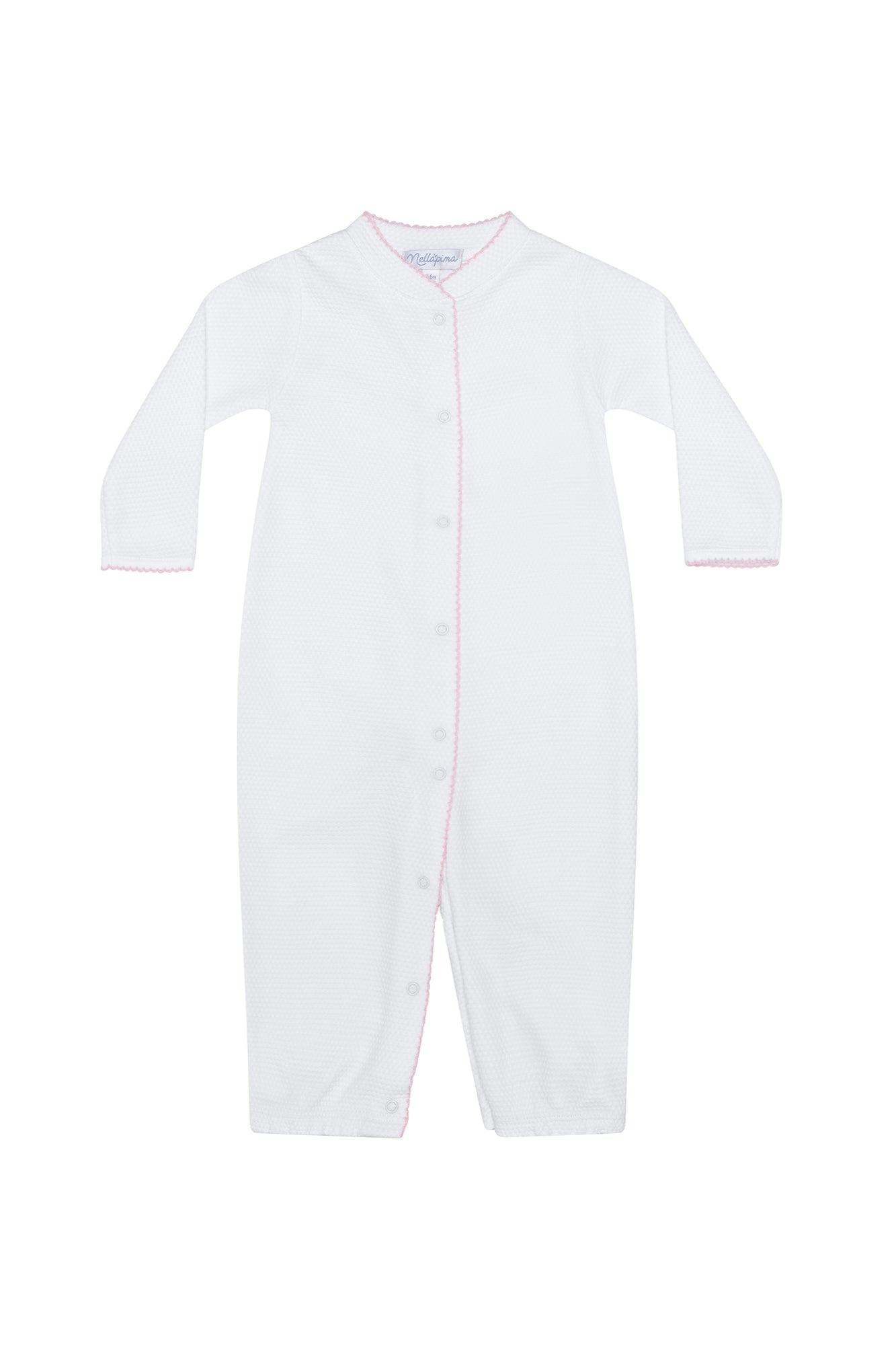 White Bubble Pima Cotton Converter Gown