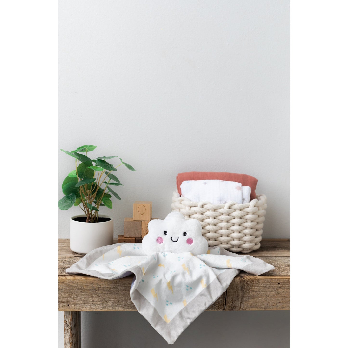 White Cloud Lovey Security Blanket