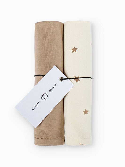 Truffle + Nova Print Burp Cloth (2-pack)