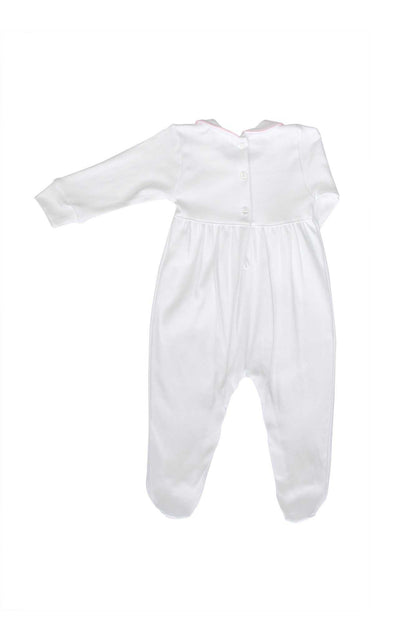 Nella Smocked Baby Boy Pima Cotton Footie