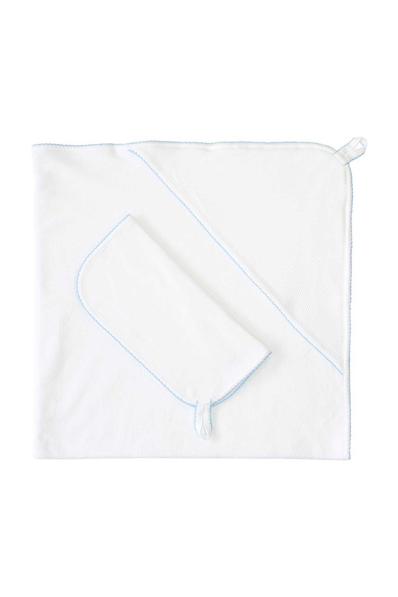 Baby White Bubble Hooded Towel