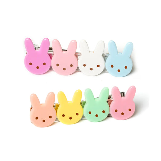 Cute Bunny Pastel Colors Alligator Clip