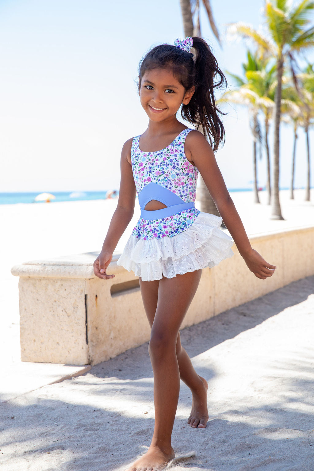 Girls Bluebell Bliss One Piece Swimsuit