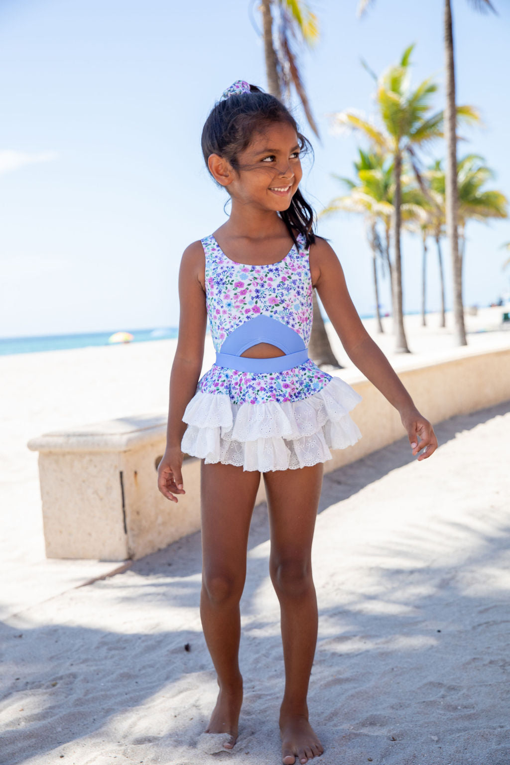 Girls Bluebell Bliss One Piece Swimsuit