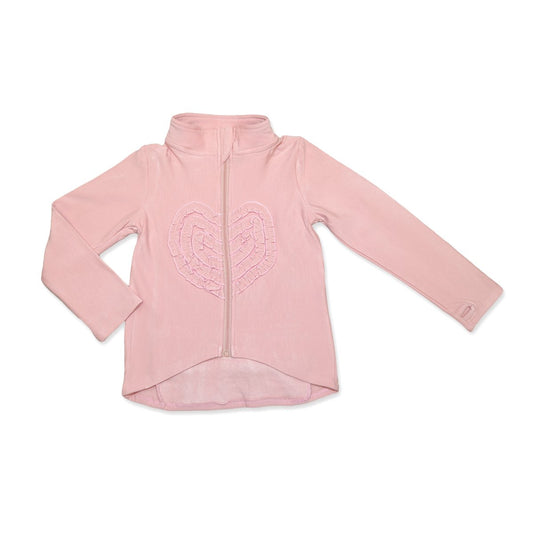 Girls Bamboo Fleece Coats (Powder Pink)